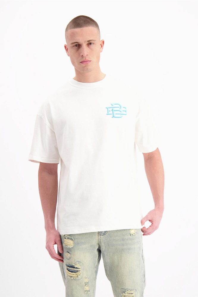 BLOCK MONOGRAM T SHIRT 1 125 3 19 WHITE